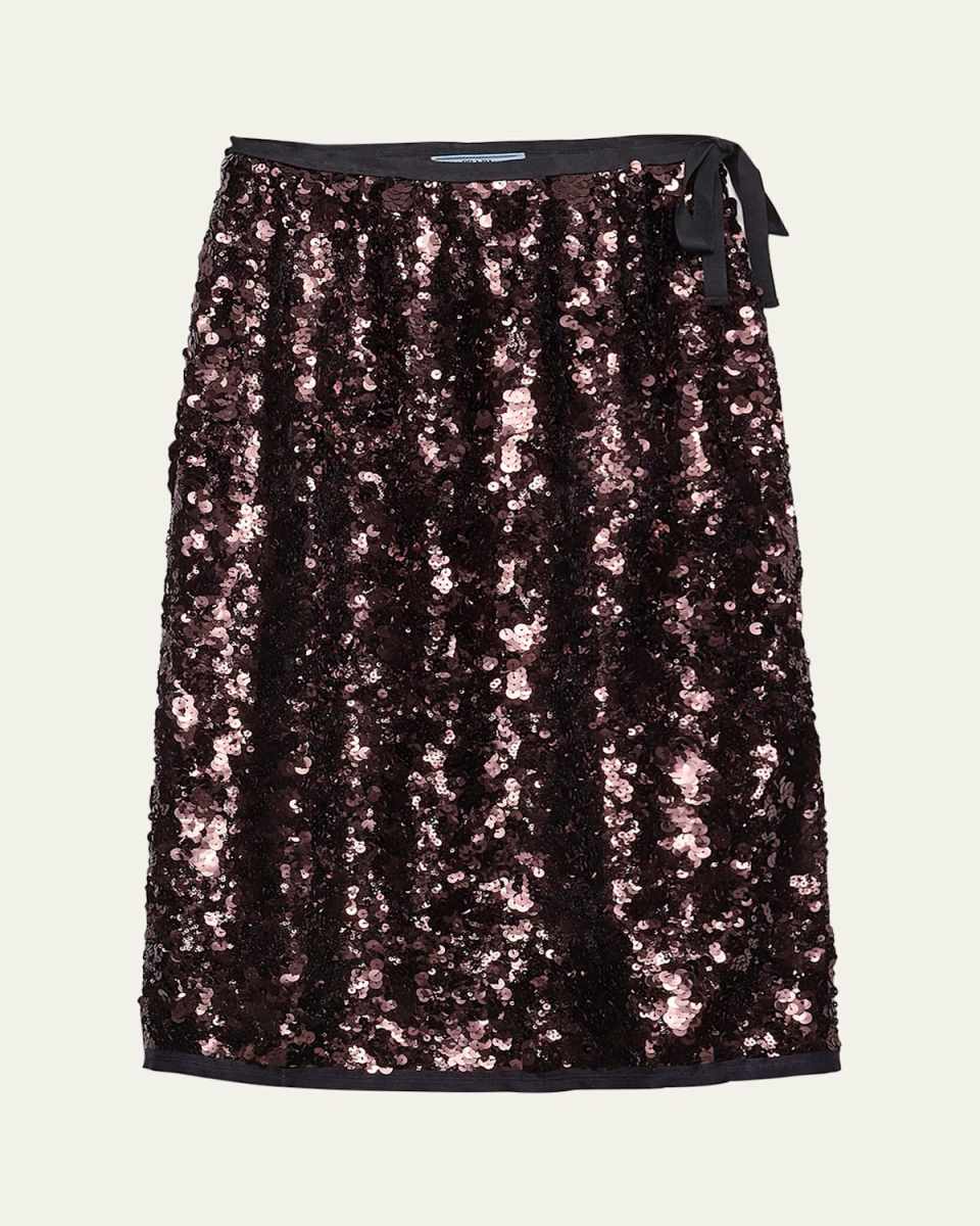Sequined Midi Skirt
